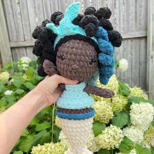 Mermaid Crochet, Mermaid 17” Long, Soft and Cozy